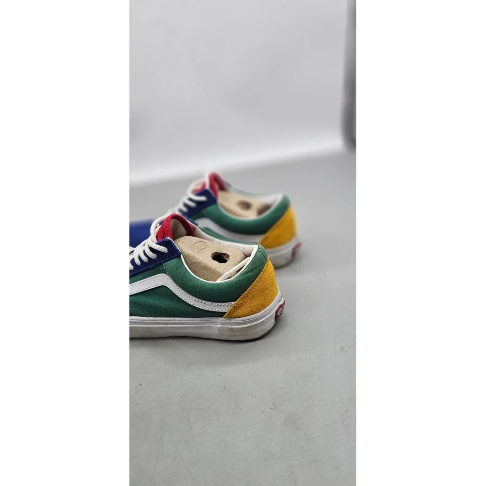 Vans Old Skool Yacht Club Blue Green Yellow Red Sneakers Men 6 Women 7.5